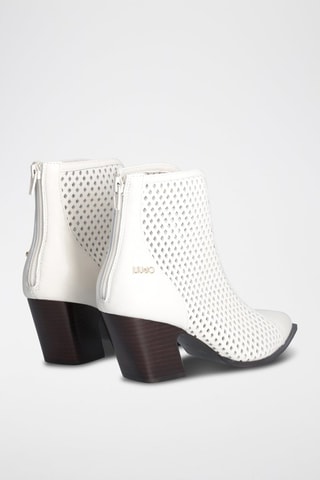 Bottines en cuir de chèvre Belinda - Blanc