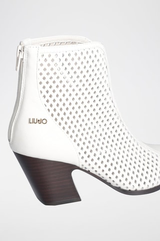 Bottines en cuir de chèvre Belinda - Blanc