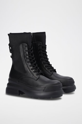 Bottines en cuir Amy - Noir