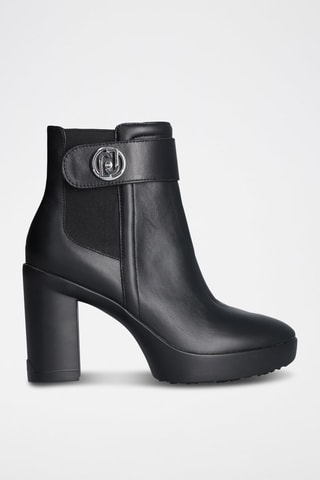 Bottines en cuir - Noir