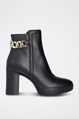 Bottines en cuir - Noir