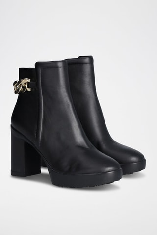 Bottines en cuir - Noir