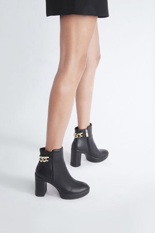 Bottines en cuir - Noir