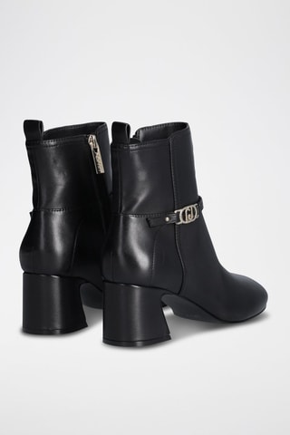 Bottines en cuir de chèvre Babi - Noir