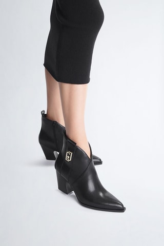 Bottines en cuir Belinda - Noir