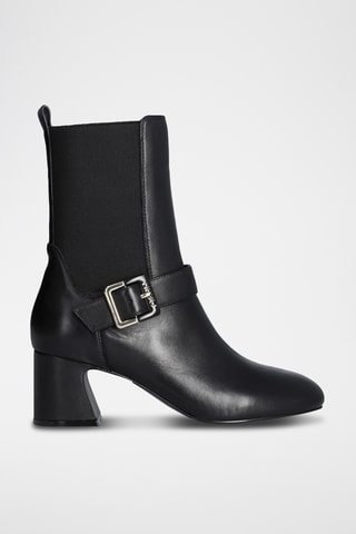 Bottines en cuir - Noir