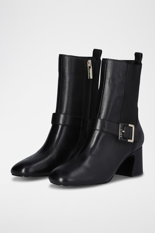 Bottines en cuir - Noir
