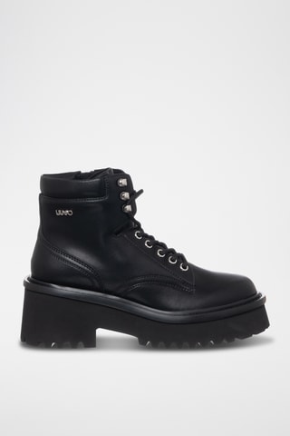 Bottines en cuir - Noir