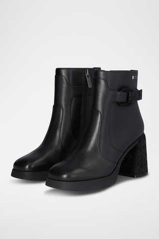 Bottines en cuir - Noir