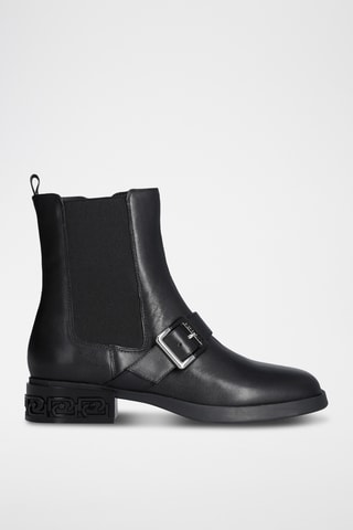 Bottines en cuir - Noir