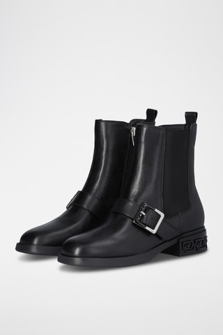 Bottines en cuir - Noir