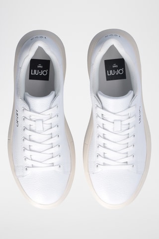 Baskets plateformes en cuir - Blanc