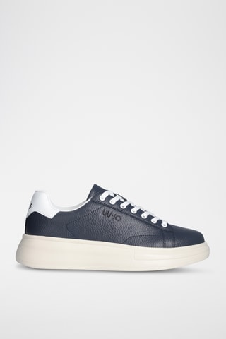 Sneakers en cuir - Bleu marine