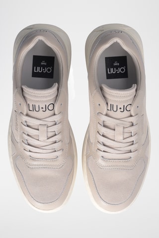 Sneakers en cuir - Beige