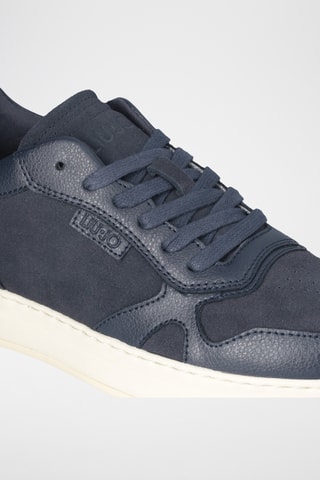 Baskets en cuir - Bleu marine