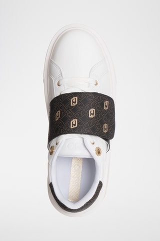 Baskets plateformes en cuir - Blanc