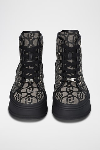 Baskets montantes - Gris et noir