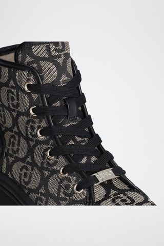 Baskets montantes - Gris et noir