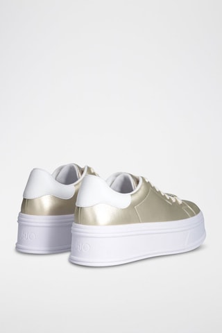 Baskets plateformes en cuir Selma - Doré