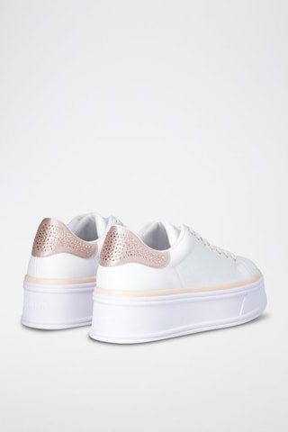 Baskets plateformes en cuir Selma - Blanc