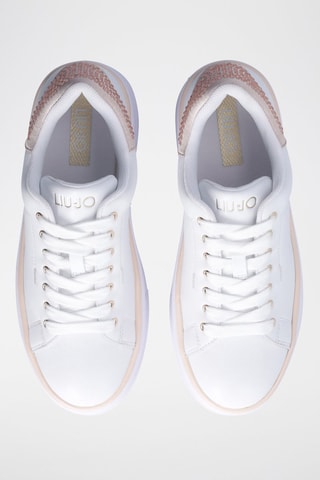 Baskets plateformes en cuir Selma - Blanc