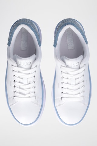 Baskets plateformes en cuir Selma - Blanc