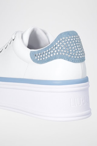 Baskets plateformes en cuir Selma - Blanc