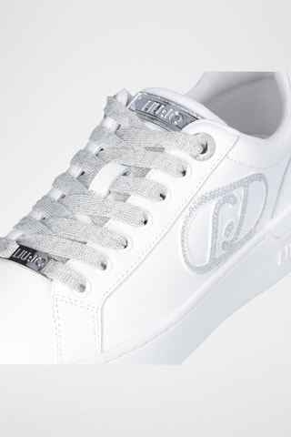 Baskets plateformes en cuir Silvia - Blanc