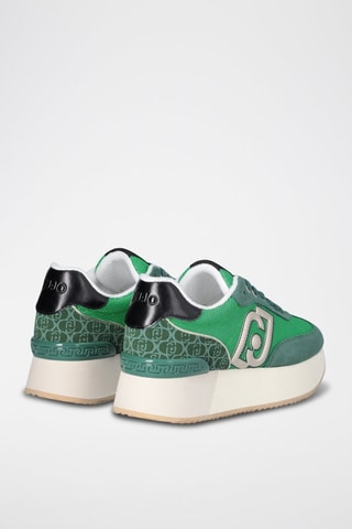 Baskets plateformes en cuir Dreamy - Vert