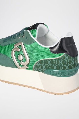 Baskets plateformes en cuir Dreamy - Vert