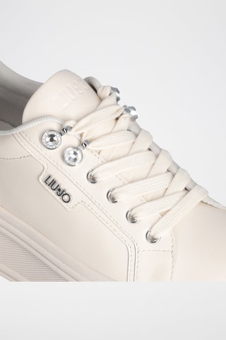 Sneakers plateformes en cuir Selma - Blanc