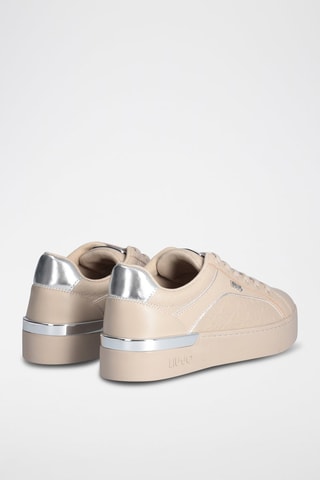 Sneakers en cuir Silvia - Beige