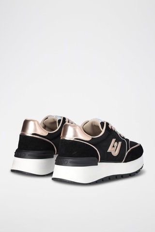 Sneakers plateformes en cuir Amazing - Noir