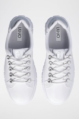 Sneakers plateformes en cuir Lovely - Blanc