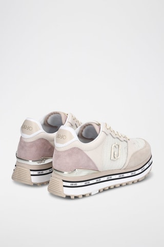 Sneakers en cuir de taureau Maxi Wonder - Sable