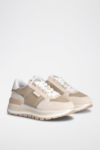 Sneakers en nubuck -  Sable