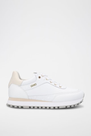 Sneakers en cuir de taureau Maxi Wonder - Blanc