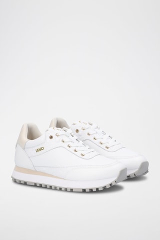 Sneakers en cuir de taureau Maxi Wonder - Blanc