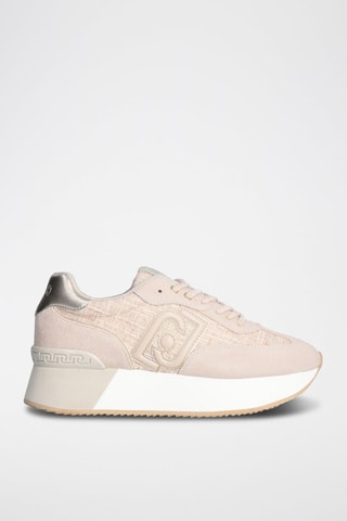 Sneakers plateformes en cuir Dreamy - Beige