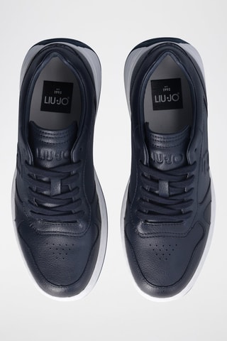 Baskets en cuir Boy - Bleu marine