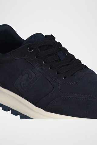 Baskets en nubuck Running - Bleu marine