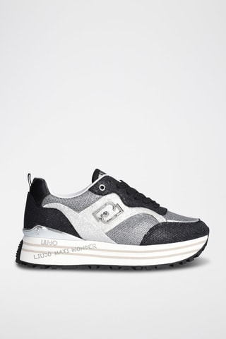 Baskets plateformes Maxi Wonder - Noir et gris foncé