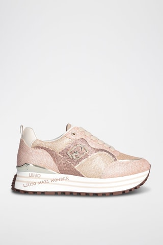 Baskets plateformes Maxi Wonder - Rose