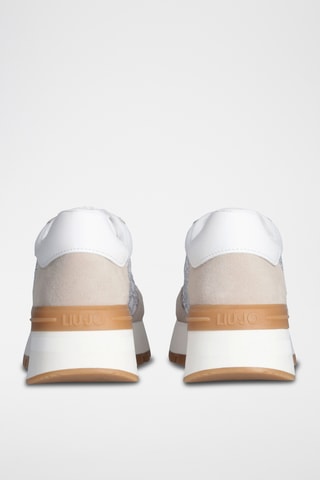 Baskets plateformes en cuir Amazing - Blanc