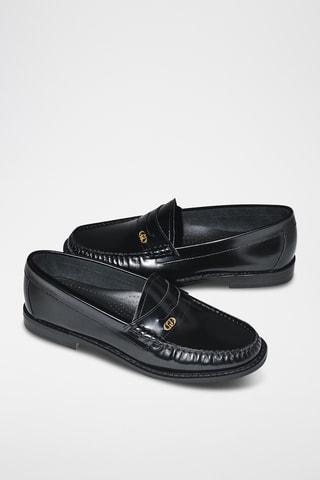 Mocassins vernis en cuir Moci - Noir