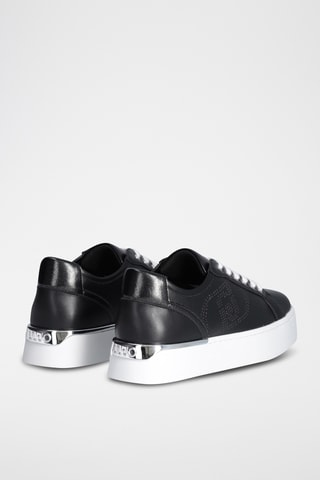 Baskets plateformes en cuir Pretty - Noir