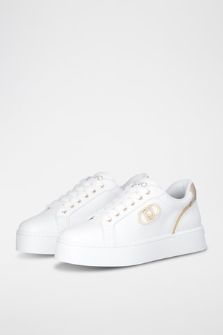 Sneakers plateformes en cuir Pretty - Blanc