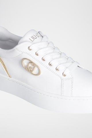 Sneakers plateformes en cuir Pretty - Blanc