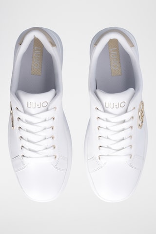 Sneakers plateformes en cuir Pretty - Blanc