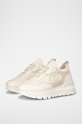 Sneakers plateformes en cuir Amazing - Beige